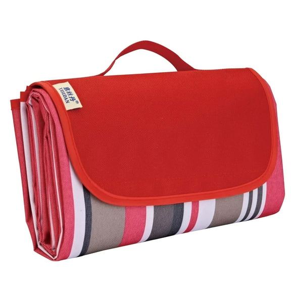 Outdoor Picnic Oxford Blanket, Large Beach Blanket, Foldable Lightweight Waterproof Sand Mat, Picnic Blanket 57" x 31.5 " for Beach Camping Hiking Park Patio