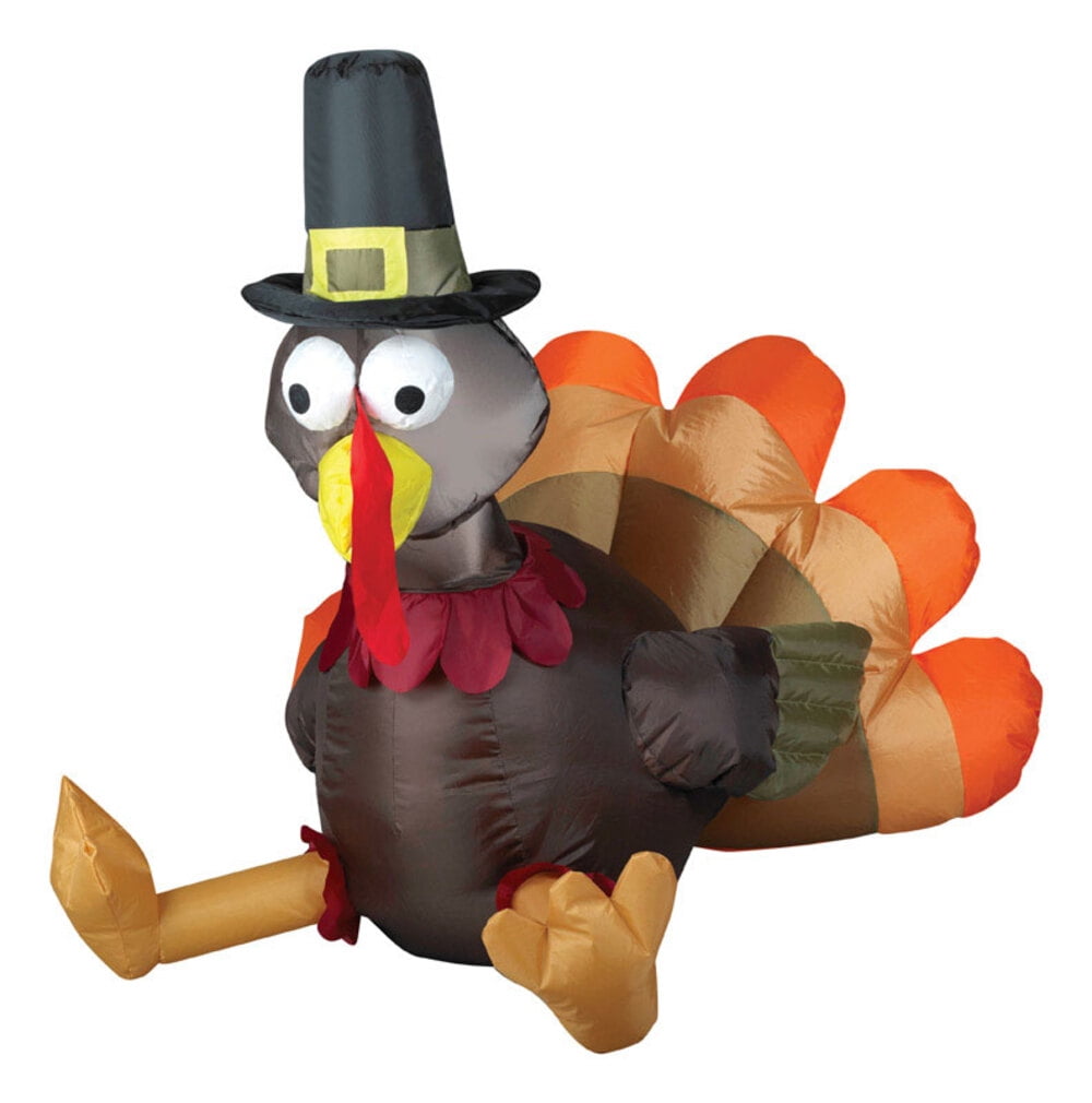 GEMMY Outdoor Pilgrim Turkey Airblown