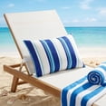 thumbnail image 1 of Outdoor Pillow for Chaise Lounge Chair, Head Support Pillow for Car Driving Neck or Lumbar Resting Waterproof with Adjustable Elastic Stripe for Furniture Decorative(Multicolor A), 1 of 8