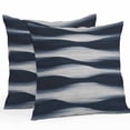 thumbnail image 1 of Outdoor Pillow Cover Abstract Blue Beige Wave Set of 2 Waterproof Throw Pillowcases Modern Art Decorative Patio Furniture Pillows for Couch Garden Indoor & Outdoor Use, 1 of 9