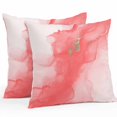 thumbnail image 1 of Outdoor Pillow Cover Abstract Ombre Pink Marble Set of 2 Waterproof Throw Pillowcases White Modern Art Decorative Patio Furniture Pillows for Couch Garden Indoor & Outdoor Use, 1 of 9