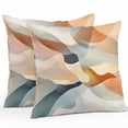 thumbnail image 1 of Outdoor Pillow Cover Abstract Water Ripple Set of 2 Waterproof Throw Pillowcases Gradient Decorative Patio Furniture Pillows for Couch Garden Indoor & Outdoor Use, 1 of 9