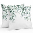 thumbnail image 1 of Outdoor Pillow Cover Green Eucalyptus Leaves Set of 2 Waterproof Throw Pillowcases Plant Decorative Patio Furniture Pillows for Couch Garden Indoor & Outdoor Use, 1 of 9