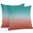thumbnail image 1 of Outdoor Pillow Cover Green and Red Ombre Set of 2 Waterproof Throw Pillowcases Gradient Gradual Color Decorative Patio Furniture Pillows for Couch Garden Indoor & Outdoor Use, 1 of 9