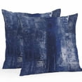 thumbnail image 1 of Outdoor Pillow Cover Navy Blue Paint Set of 2 Waterproof Throw Pillowcases Abstract Art Graffiti Decorative Patio Furniture Pillows for Couch Garden Indoor & Outdoor Use, 1 of 9