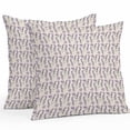 thumbnail image 1 of Outdoor Pillow Cover Purple Flowers Set of 2 Waterproof Throw Pillowcases Floral Field Decorative Patio Furniture Pillows for Couch Garden Indoor & Outdoor Use, 1 of 9