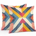thumbnail image 1 of Outdoor Pillow Cover Simple Style Set of 2 Waterproof Throw Pillowcases Abstract Art Decorative Patio Furniture Pillows for Couch Garden Indoor & Outdoor Use, 1 of 9