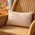 thumbnail image 1 of Outdoor Pillow Covers 12x20 Farmhouse Pillow Covers Fall Orange Plaid Stripes for Couch Sofa Living Room, 1 of 9