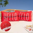 thumbnail image 1 of Outdoor Pillow Covers 12x20 Inch Set of 2 Hello Sunshine Decor Red Waterproof Throw Pillow Covers Summer Outdoor Waterproof Pillow Covers Decor for Patio Funiture Garden Sofa Couch 020A, 1 of 6