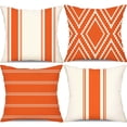 thumbnail image 1 of Outdoor Pillow Covers 16x16 Inch Set of 4 Waterproof Modern Geometry Throw Pillows Outdoor Summer Waterproof Decor for Patio Funiture Garden Polyester Cushion Covers 013E, 1 of 6