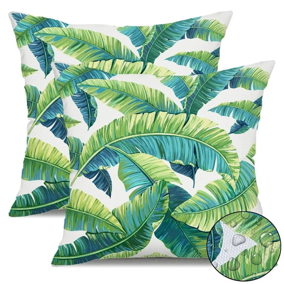 Outdoor Pillow Covers 18x18 Inch Set of 2 Colorful Paisley Decor Waterproof Throw Pillow Covers Farmhouse Outdoor Waterproof Pillow Covers Decor for Patio Funiture Garden Sofa Couch 7A
