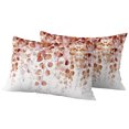 thumbnail image 1 of Outdoor Pillow Covers 20x12 Set of 2, Orange Eucalyptus Waterproof Patio Throw Pillow Covers for Couch Sofa Chair, Botanical Leaves Branch Spring Summer Decorative Pillowcases for Throw Pillows, 1 of 9