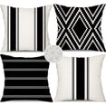 thumbnail image 1 of Outdoor Pillow Covers 20x20 Inch Set of 4 Waterproof Modern Geometry Throw Pillows Outdoor Summer Waterproof Decor for Patio Funiture Garden Polyester Cushion Covers 013A, 1 of 6