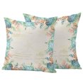 thumbnail image 1 of Outdoor Pillow Covers 26x26 Set of 2, Beige Coastal Waterproof Patio Throw Pillow Covers for Couch Sofa Chair, Summer Nautical Beach Coral Starfish Decorative Pillowcases for Throw Pillows, 1 of 9