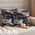 thumbnail image 1 of Outdoor Pillow Covers Abstract Marble Minimalist Art Waterproof Pillow Cases 16x16 Set of 2, Watercolor Stone Stripe Texture Throw Pillow Cover Pillowcase for Patio Balcony Couch Garden, 1 of 9