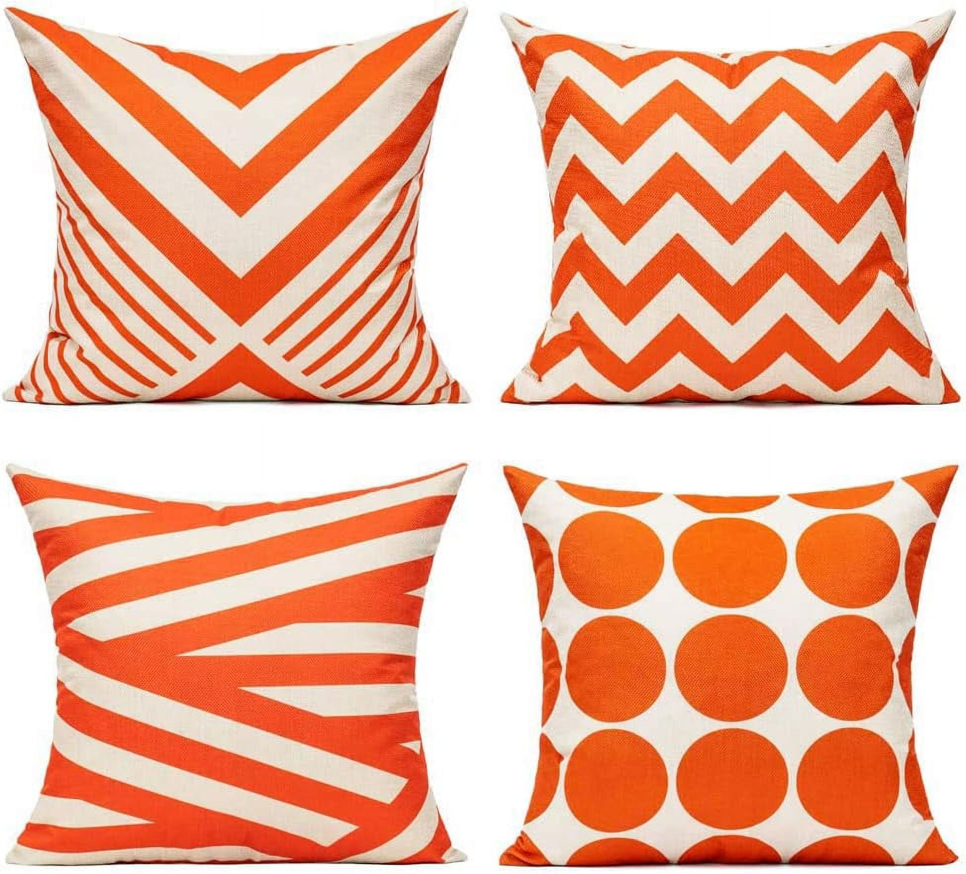 Outdoor Pillow Covers Fall Patio Orange Throw Pillow Covers 18x18 Fall