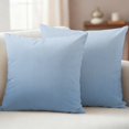 thumbnail image 1 of Outdoor Pillow Covers Pack of 2, Blue Gradient Stripes Waterproof Throw Pillowcase Cushion Cases, Modern Minimalist Style Decorative Pillow Cover for Couch Sofa Home Bed Patio, 1 of 9