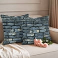 thumbnail image 1 of Outdoor Pillow Covers Pack of 2, Shabby Rustic Old Brick Wall Waterproof Throw Pillowcase Cushion Cases, Vintage Brick Decorative Pillow Cover for Couch Sofa Home Bed Patio, 1 of 9