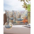 thumbnail image 1 of Outdoor Pillow Covers Throws Abstract Coastal Beach Oil Painting,Waterproof Pillow Cases Pack of 2 Ocean Seaside Landscape,Durable Cushion Cover Pillowcase for Patio Balcony Couch Garden, 1 of 7