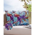 thumbnail image 1 of Outdoor Pillow Covers Throws Nautical Ocean Sea Monster Octopus,Waterproof Pillow Cases Pack of 2 Coastal Gradient Sealife Art,Durable Cushion Cover Pillowcase for Patio Balcony Couch Garden, 1 of 7