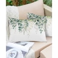 thumbnail image 1 of Outdoor Pillow Covers Throws Pastoral Green Eucalyptus Leaves,Waterproof Pillow Cases Pack of 2 Watercolor Plant Branches,Durable Cushion Cover Pillowcase for Patio Balcony Couch Garden, 1 of 7