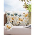 Outdoor Pillow Covers Throws Pastoral Retro Blooming Floral,Waterproof
