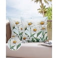 thumbnail image 1 of Outdoor Pillow Covers Throws Watercolor White Daisy Floral,Waterproof Pillow Cases Pack of 2 Pastoral Flowers on Blue,Durable Cushion Cover Pillowcase for Patio Balcony Couch Garden, 1 of 7