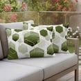 thumbnail image 1 of Outdoor Pillow Covers Watercolor Sage Green Hexagon Waterproof Pillow Cases 20x12 Set of 2, Abstract Geometric Art Throw Pillow Cover Pillowcase for Patio Balcony Couch Garden, 1 of 9