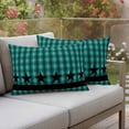 thumbnail image 1 of Outdoor Pillow Covers Western Star Buffalo Check Plaid Waterproof Pillow Cases 20x12 Set of 2, Green Black Checker Throw Pillow Cover Pillowcase for Patio Balcony Couch Garden, 1 of 9