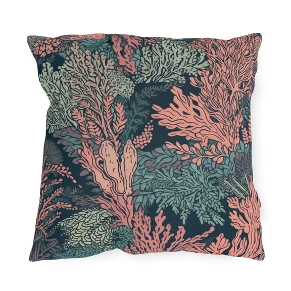 Outdoor Pillow In Coral Pattern