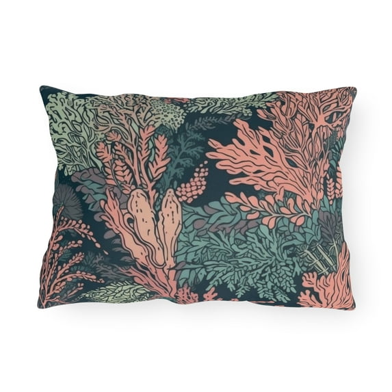 Outdoor Pillow In Coral Pattern