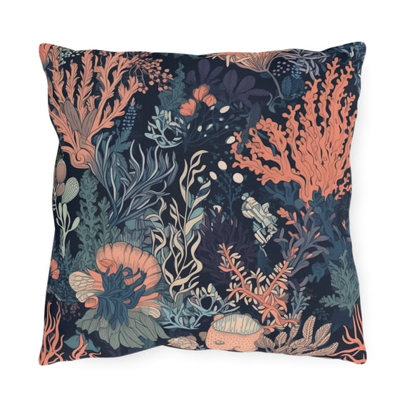Outdoor Pillow In Coral Pattern