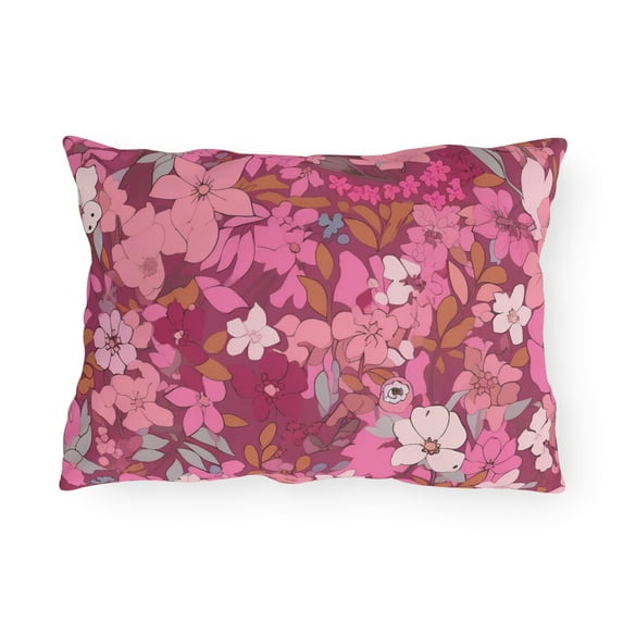 Outdoor Pillow In Floral Pattern