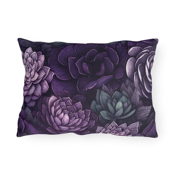 Outdoor Pillow In Jacobean Pattern