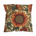 thumbnail image 1 of Outdoor Pillow In Sunflower Pattern, 1 of 4
