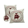 Outdoor Pillows Cover 16x16 Pack of 2 Christmas Farm Animal Waterproof