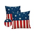 Outdoor Pillows Cover 16x16 Pack of 2 Independence Day Stars Waterproof