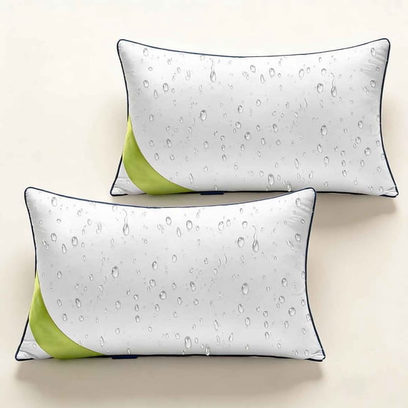 Outdoor Pillows, Pack of 2 Water Resistant Waterproof Pillow Inserts Decorative Stuffer for Sofa Couch Patio and Garden
