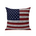 thumbnail image 1 of Outdoor Pillows Waterproof, American Flag Bedding Throw Pillows with Insert for Couch Sofa Bed, Vintage Brick Wall Star Striped Red Blue 18x18 Inch Pillowcases Decorative Patio Pillow Set of 1, 1 of 8
