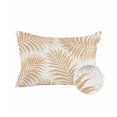thumbnail image 1 of Outdoor Pillows Waterproof, Beige Palm Leaves Throw Pillows with Inserts Included, Summer Botanical Tropical Plants Indoor Outdoor Decorative Lumbar Pillow for Bed/Couch/Patio 12"x20", 1Pcs, 1 of 8