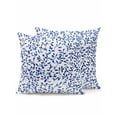 thumbnail image 1 of Outdoor Pillows Waterproof, Blue Botanical Bedding Throw Pillows with Insert for Couch Sofa Bed, Spring Summer Leaf Watercolor 16x16 Inch Pillowcases Decorative Camping Patio Pillow Set of 2, 1 of 8