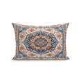 thumbnail image 1 of Outdoor Pillows Waterproof, Blue Burnt Orange Boho Bedding Throw Pillows with Insert for Couch Sofa Bed, Antique Southwestern Ethnic 12x20 Inch Pillowcases Decorative Camping Patio Pillow Set of 1, 1 of 8