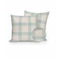 thumbnail image 1 of Outdoor Pillows Waterproof, Blue Checkered Throw Pillows with Inserts Included, Rustic Farmhouse Buffalo Plaid Indoor Outdoor Decorative Lumbar Pillow for Bed/Couch/Patio 16"x16", 2Pcs, 1 of 8