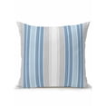 thumbnail image 1 of Outdoor Pillows Waterproof, Blue Gray Stripes Bedding Throw Pillows with Insert for Couch Sofa Bed, Contemporary Minimalist Abstract Lines 18x18 Inch Pillowcases Decorative Patio Pillow Set of 1, 1 of 8