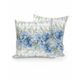 thumbnail image 1 of Outdoor Pillows Waterproof, Blue Spring Floral Throw Pillows with Inserts Included, Hydrangea Eucalyptus Leaves Botanical Vintage Indoor Outdoor Decorative Lumbar Pillow for Bed/Couch 18"x18", 2Pcs, 1 of 8