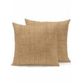 thumbnail image 1 of Outdoor Pillows Waterproof, Brown Ochre Solid Color Bedding Throw Pillows with Insert for Couch Sofa Bed, Farmhouse Minimalist Pure Color 16x16 Inch Pillowcases Decorative Patio Pillow Set of 2, 1 of 8