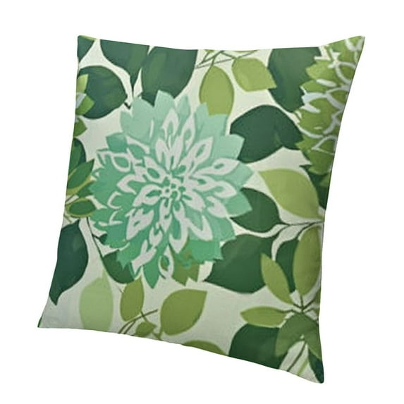 Outdoor Pillows Waterproof Decorative Throw Pillows with Inserts Inch Outdoor Square Pillows for Patio Furniture (Green)