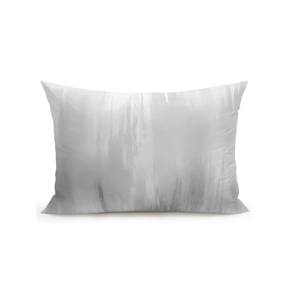 Outdoor Pillows Waterproof, Grey Ombre Bedding Throw Pillows with Insert for Couch Sofa Bed, Modern Abstract Gradient Minimalist Art 12x20 Inch Pillowcases Decorative Camping Patio Pillow Set of 1