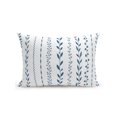 thumbnail image 1 of Outdoor Pillows Waterproof, Modern Minimalist Bedding Throw Pillows with Insert for Couch Sofa Bed, Light Blue Rustic Leaves Stripes 12x20 Inch Pillowcases Decorative Camping Patio Pillow Set of 1, 1 of 8