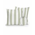 thumbnail image 1 of Outdoor Pillows Waterproof, Sage Green Striped Throw Pillows with Inserts Included, Farmhouse Vertical Stripes Indoor Outdoor Decorative Lumbar Pillow for Bed/Couch/Patio 16"x16", 2Pcs, 1 of 8